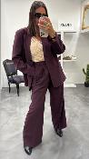 Veste Blazer oversize bordeaux STRONG G&M