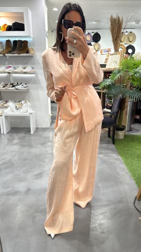 Pantalon rose poudré M8369P MR