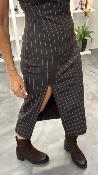 Robe marron lignes tennis M2451A MR 