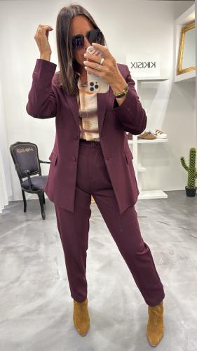 Ensemble tailleur bordeaux 52330569 MM