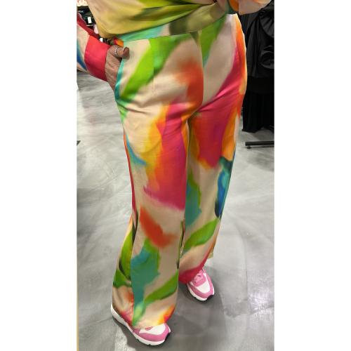 Pantalon fluide multicolore Fiona Supernova