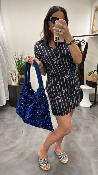 Robe courte marine cordes WWU038 NT