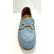 Mocassin cuir bleu CM2825