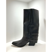 Bottes tiag cuir noir GR5786
