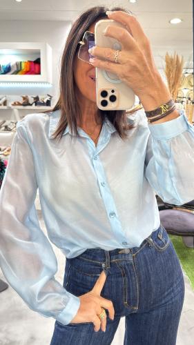 Chemise vaporeuse bleu ciel KXCM0249 KKS
