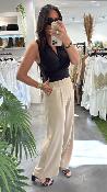Pantalon large beige KXPA0273 KKS