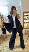 Veste Blazer sans manches marine LC23KIC IMPERIAL