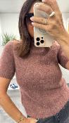 Pull manches courtes terracotta SAULE GM