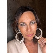 Boucles Oreilles créoles acétate blanc transparent