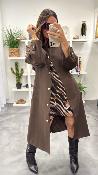 Robe courte fluide marron  52328299 MM