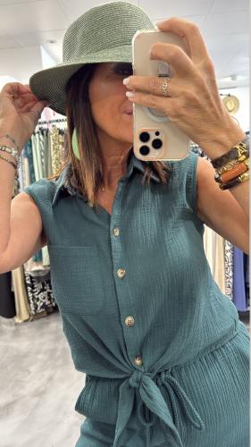 Chemise émeraude REGLISSE G&M