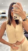Veste gilet barman camel KXGL0355 KKS