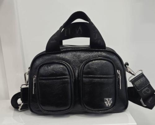 Sac vinyl noir LORRAINE Wu 