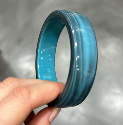Bracelet jonc nuance de bleu