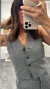 Veste gilet barman gris VAITE LPE