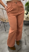 Pantalon large terracotta Pierre 