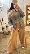 Pantalon large camel M8394P MR