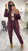 Ensemble tailleur bordeaux 52330569 MM