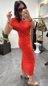 Robe longue rouge PEACE G&M