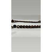 chaine de lunettes marron caramel