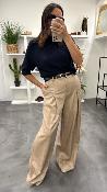 Pantalon beige à carreaux P6D7KEI IMPERIAL 