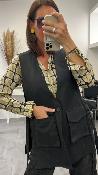 Veste sans manches longue noir 23469339