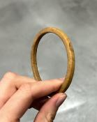 Bracelet jonc mini bois beige 