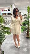 Robe courte beige M2384A MR