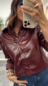 Veste vinyl bordeaux PHILIPPA EK