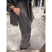 Pantalon gris strass  M8177P