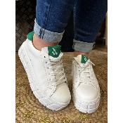 Baskets à lacets vert Meaghan