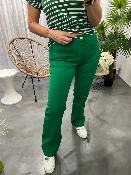 Pantalon jeans flare vert SONNY