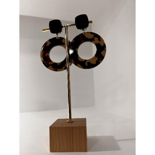 Boucles Oreilles Annielle Acétate miel