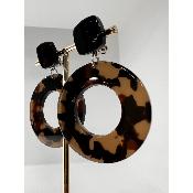Boucles Oreilles Annielle Acétate miel