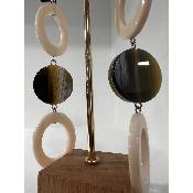 Boucles Oreilles Amélie Beige