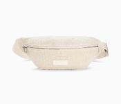 Sac banane Lydie beige clair en tweed WU