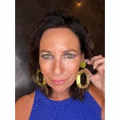 Boucles Oreilles vert miroir et givré