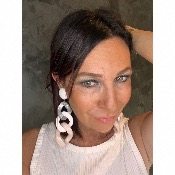 Boucles Oreilles maillons grise blanc rose 