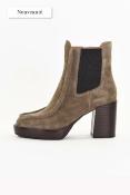 Bottines à talons COSMOS Taupe