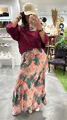 Blouse oversize bordeaux 50938199