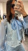 Gilet barman denim clair KXGL0051 KKS