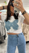 T-shirt papillon blanc 50956119 MM