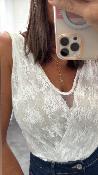 Body en dentelle blanc B256JMX IMPERIAL