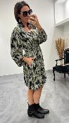 Robe courte vert et noir LYA