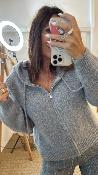 Gilet zippé gris MRK639 MR
