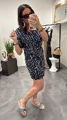 Robe courte marine cordes WWU038 NT