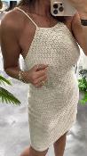 Robe courte écru ROMANTIQUE G&M