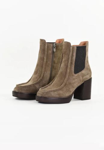 Bottines à talons COSMOS Taupe