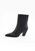 Bottines santiag en cuir noir LAURENCE EMILIE K