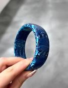 Bracelet jonc bleu